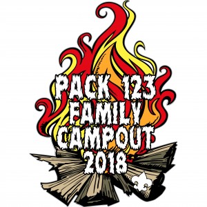 Family Campout Embroidered Patch Design Idea