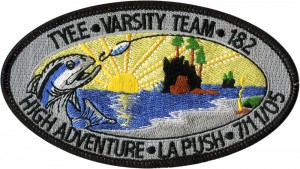 Fishing Derby Embroidered Patch Design Idea