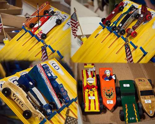 getting ready to race