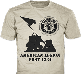 American Legion T-Shirts design idea SP4445 on sand shirt