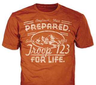 Scout Troop t-shirt design template