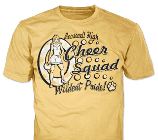 Cheerleading t-shirt design template