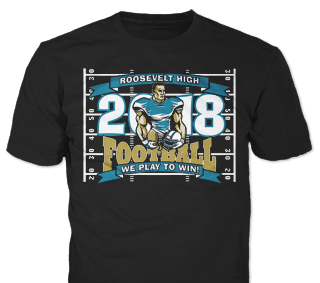 Football Team custom t-shirt design