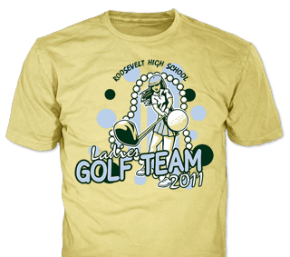Golf t-shirt design template