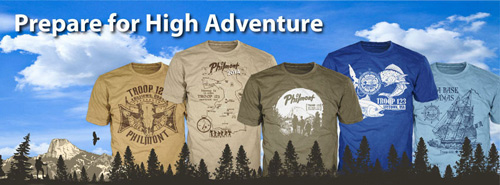 Scouting America high adventure custom t-shirts