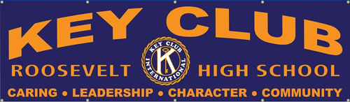 Key Club Banner Roosevelt