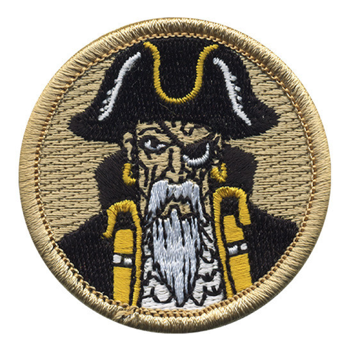 Pirate Scout Patrol Patch - embroidered 2 inch round