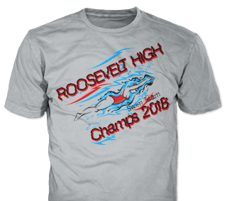 Swimming Team custom t-shirt design