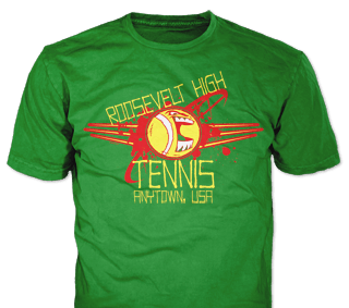 Tennis Team custom t-shirt design