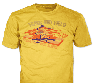 Track & Field t-shirt design template