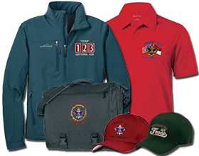 Custom scout Troop Embroidered Garments