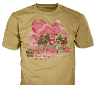 Wood Badge Course t-shirt design template