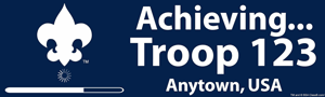 achieving bumpersticker