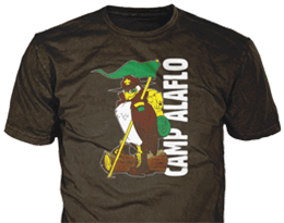 customer drawing turned into custom t-shirt for Camp Alaflo