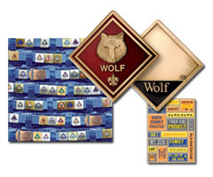 cub scout patches coins scrapbooking and pinewood derby kits