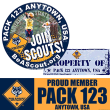 Custom Pack Window Stickers and Bumper Stickers