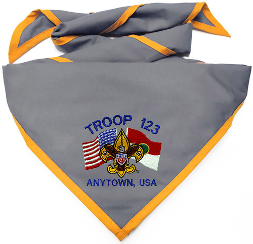 embroidered scout neckerchief examples