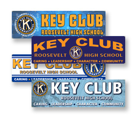 Custom Key Club Banners and Signs