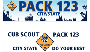 Custom Cub Scout Pack Vinyl Banners