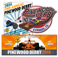 Custom cub scout pinewood derby gear