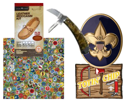 scout coins scrapbooking