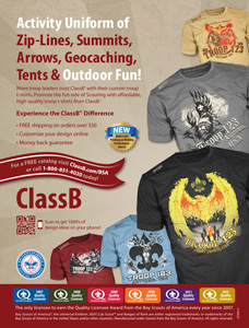 ClassB scout troop scouting magazine ad