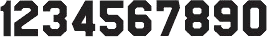 Pro Block 8 Inch Large Number Personalization Font Sample